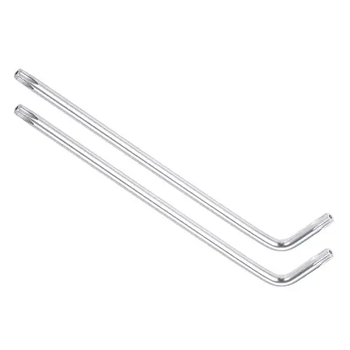 Produktbild: CoCud Manipulationssicherer Torx-Schlüssel, T25 Torx, CR-V Stahl L-förmiger Sternschlüssel - (Anwendungen: für grundlegende Heimreparaturen und mechanische Wartung), 5 Stücke
