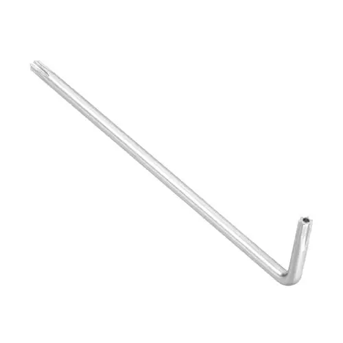 Produktbild: CoCud Manipulationssicherer Torx-Schlüssel, T25 Torx, vernickelter L-förmiger Sternschlüssel - (Anwendungen: für grundlegende Heimreparaturen und mechanische Wartung), 1 Stück