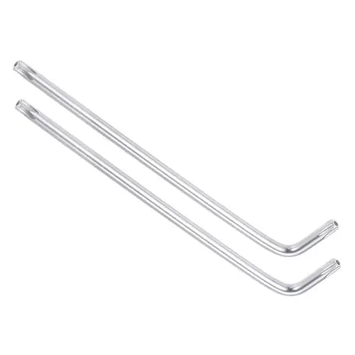 Produktbild: CoCud Manipulationssicherer Torx-Schlüssel, T30 Torx, CR-V Stahl L-förmiger Sternschlüssel - (Anwendungen: für grundlegende Heimreparaturen und mechanische Wartung), 7-teilig