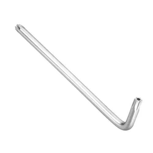 Produktbild: CoCud Manipulationssicherer Torx-Schlüssel, T45 Torx, vernickelter L-förmiger Sternschlüssel - (Anwendungen: für grundlegende Heimreparaturen und mechanische Wartung), 1 Stück