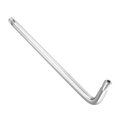 Produktbild: CoCud Manipulationssicherer Torx-Schlüssel, T50 Torx, vernickelter L-förmiger Sternschlüssel - (Anwendungen: für grundlegende Heimreparaturen und mechanische Wartung), 1 Stück