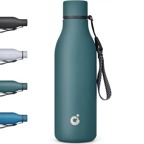Produktbild: CodiCile Edelstahl Trinkflasche Thermobecher 550ml, BPA-freie Trinkflasche kalt&warm, Auslaufsichere Trinkflasche - Doppelwandige Vakuumisolierte Thermoskanne