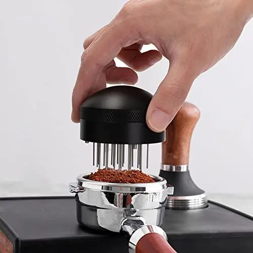 Produktbild: Coffee Distributor 58mm Espresso Leveler Tool für Kaffee Siebträger Vor dem Tampen, Kaffeerührer Tamper Nadel Nadelflachversion, kein Schaden Espresso Kaffee Tamper Nadel Rührer Tamper Siebträger