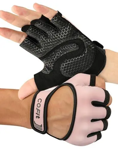 Produktbild: COFIT Belüftet Fitness Handschuhe, 2022 Gewichtheber Handschuhe mit Handflächenschutz, Vielseitig Einsetzbar für Fitnessstudio, Übungen, Radfahren, Klettern und Rudern
