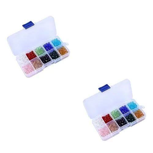 Produktbild: COHEALI 1000 Stück 10 Rondell-kristallperlen Perlenarmband-kit Briolette-rondelle-perlen Kreis Perlen Kristallperlen Selber Machen Stern-abstandsperlen Sternform Lose Perlen Aus Kristall