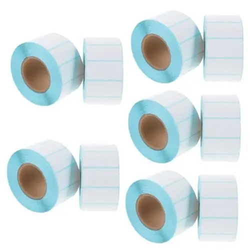 Produktbild: COHEALI 10 Rollen Thermoetikettenpapier Aufkleber Schild Versandetiketten Thermisches Etikett Thermoetiketten​r Adressetiketten Rechtecke Beschriften Wasserdicht Weiß Druckerpapier