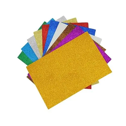 Produktbild: COHEALI 10 Stück Blatt Aufkleberpapier Heimdekoration Spielzeug für Wohnakzente Boggbags Bastelaufkleber Schulartikel kinder bastelset basteln für kinder Glitzerpapier Kunstaufkleber