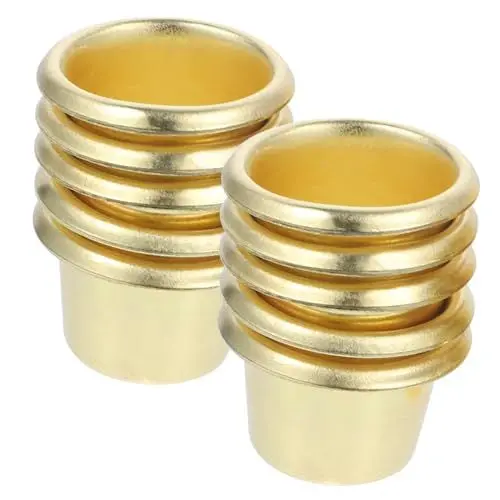 Produktbild: COHEALI Candlecandle Cups 10 Stück Kerzenhalter Aus Massivem Metall Votivkerzenbehälter Für Dinnerpartys Hochzeitsdekoration Zufällige Farbe