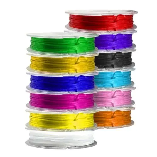 Produktbild: COHEALI 12 Rollen Schnur Spandex Armband Webmaterial Langes Web Lanyard DIY Schnürschnur DIY Bastelbedarf