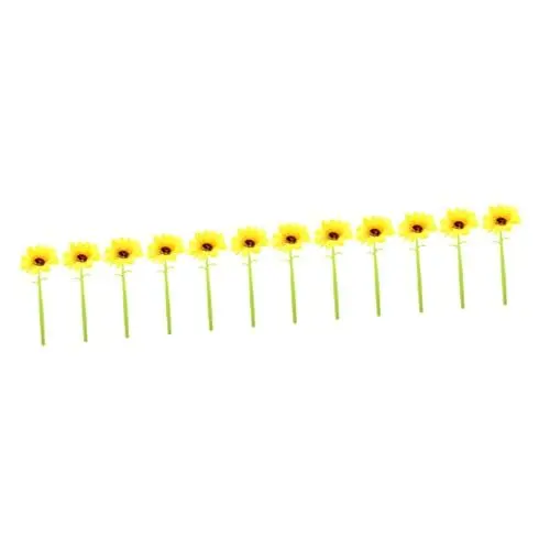 Produktbild: COHEALI 12 Stk Sonnenblumen-Gelstift Schwarze Kugelschreiber. Geschenke gel pen gel stift kreative Sonnenblumenstifte Zeichenstifte für das Büro tragbar Füller Plastikplanen Schreibstift