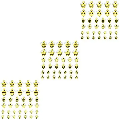 Produktbild: COHEALI 3 Sets Bienen-charms Schmuckherstellung Zubehör Harz Bienen Bastelteile Zubehör 45 Stück * 3