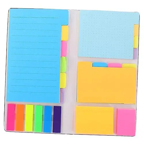 Produktbild: COHEALI Sticky Tab Page Marker Memo Pad Aufkleber Notizpapier Kombination Notizblock Aufkleber Zum Hervorheben Markieren