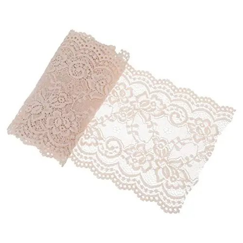 Produktbild: COHEALI 1 Rolle Blumenspitze Elastischer Besatzstoff Hochzeitsdekorationen Für Den Empfang Spitzenbesatz Hochzeit Spitzenband Breite Dehnbare Spitze Diy Breit Nylon Kleidung 15c Schleife