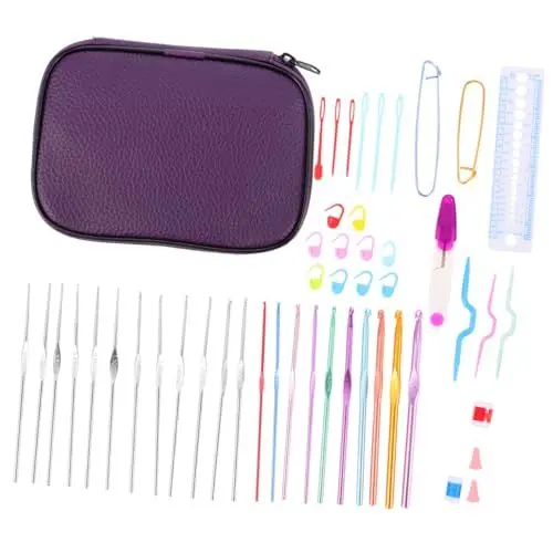 Produktbild: COHEALI 1 Satz Häkelset stricknadelset strickset Handarbeitsset strickanzug knitting set Strickwerkzeuge Stricken Webhaken Flechtzubehör Strickzubehör-Kit Stricknadeln Rostfreier Stahl