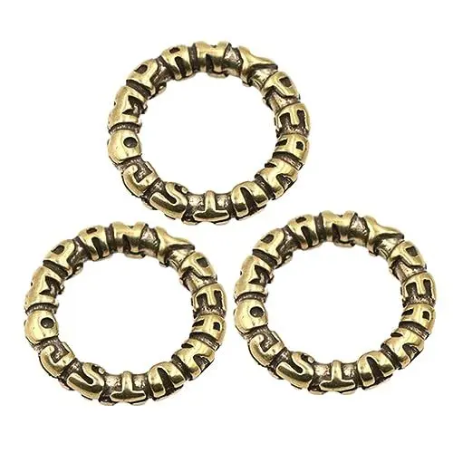 Produktbild: COHEALI 1 Satz Offene Schleife Kreis Ringe Herrenring Schlüsselanhänger Offener Ring Ringe Mit Ketten Schlüsselbundringe Schlüsselanhänger Für Herren Schmuck Offene Ringe 3st