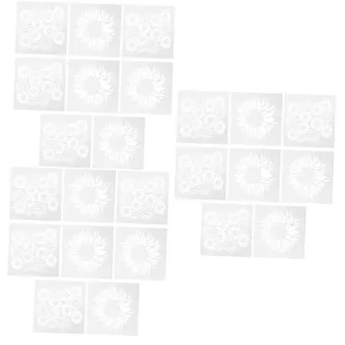 Produktbild: COHEALI Sonnenblumen-schablonen-vorlagenpaket mit 8 Schablonen für Scrapbooking-malerei