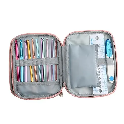 Produktbild: COHEALI 1 Satz Stricknadeln häkeln hakennägel crochet hekeln nadeln Strickzubehörset Strickzubehör-Kit Organisator für Häkelnadeln Webhaken werkzeug Strickset Strickmasche Rostfreier Stahl