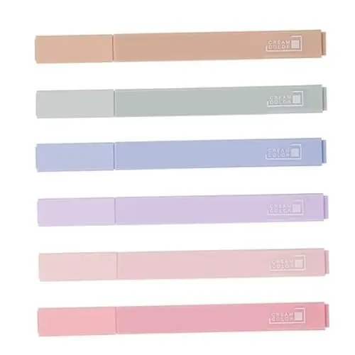 Produktbild: COHEALI 1 Satz Textmarker Bunter Highlighter Metallmarkierungsstifte Bunte Markierung Großer Markierungsstift Markierungsstifte Mit Meißelspitze Büro Mark Stift Büromarker Plastik 6st
