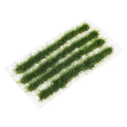 Produktbild: COHEALI 1 Schachtel Kunstrasen Streifen Simulation Rasen Eisenbahnlandschaft Büschel Modelleisenbahn Zubehör Künstliche Gras Rasen Gefälschte Gras Zum Basteln Diorama Miniatur Plastik