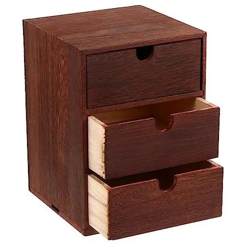 Produktbild: COHEALI 1 Stück Karton Schublade Aufbewahrungsbox Outdoor-Tischdekoration Schreibtischdekoration schreibtischorganizer aktenschrank Desktop-Organizer Aufbewahrungsbehälter für Kosmetika
