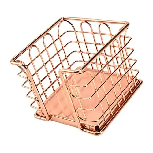 Produktbild: COHEALI 1 Stück Karton Stifthalter Halter für Stiftspender einfacher Aufbewahrungsbehälter Bildhalter storage boxes aufbwahrungs-box tischdeckenklammern Desktop-Speicherhalter Eisen Golden