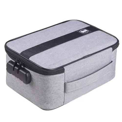 Produktbild: COHEALI 1 Stück Kartons Aufbewahrungstasche Kabel-organizer Für Unterwegs Geschäft Reise-kosmetiktasche Tragbarer Organizer Aufbewahrungsbeutel Wasserdichtes Oxford-tuch Grey