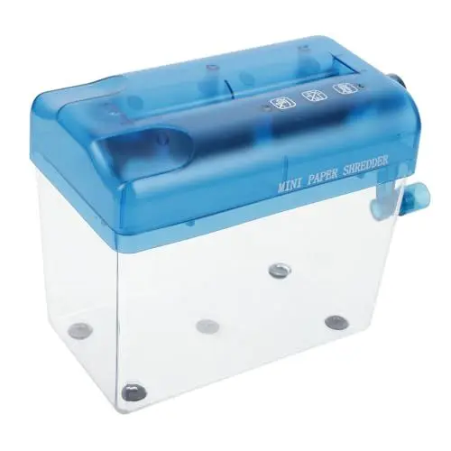 Produktbild: COHEALI Manueller Schreibtisch-aktenvernichter Klein für Das Home-Office Papierstreifenschneider Mini-Hand-aktenvernichter Papierschneidemaschine