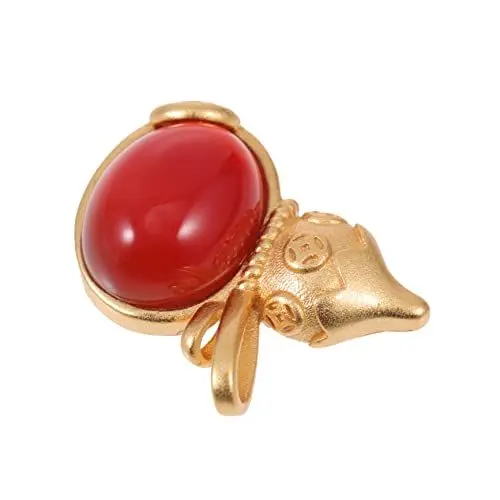 Produktbild: COHEALI 1stk Diy Zubehör Diy Halskette Zubehör Kettenanhänger Glückssymbol-anhänger Feng-shui-kürbis Diy Halskette Anhänger Schmuck Dekor Glücksbringer Perlen Mosaik- Ohrringe Legierung