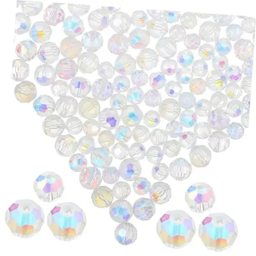 Produktbild: COHEALI 200st Glas-abstandsperlen Glasperlen Selber Machen Glasperlen Zur Schmuckherstellung DIY-bastelbedarf Vorhängeschloss Bunte Glasperlen Lampwork-perlen Empfindlich Haarschmuck