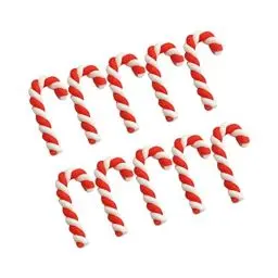 Produktbild: COHEALI 20 Stück Mini-Zubehör Trendiges Dekor Miniatur-Dekoration Weihnachts-Harz-Zubehör Zuckerstange Weihnachtsstab Weihnachtstisch Konfetti-Dekoration Weihnachtsverzierung