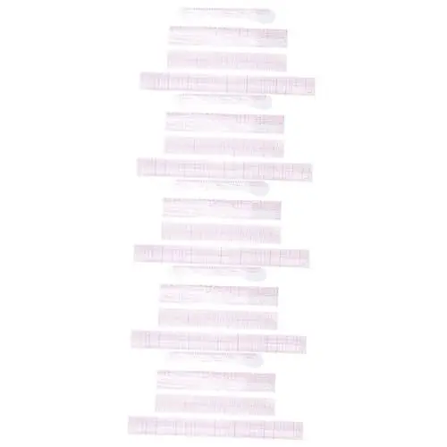 Produktbild: COHEALI 20 Stück Schneidelineal Nähen Muster Quiltzubehör Kurvenlineal Für Die Musterherstellung Französisches Kurvenlineal Transparentes Lineal Modedesigner Lineale