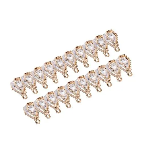 Produktbild: COHEALI 20st Armband Halskette Anhänger Diamant-anhänger Geburtsstein-anhänger Schlüsselanhänger-anhänger Strass-halskette Anhänger Zur Schmuckherstellung Halskettenanhänger Legierung