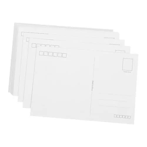 Produktbild: COHEALI 20st Leere Postkarte Leere Karten Postkarten Zum Versenden Einladungskarte Zur Verlobung Kartonpapier Leere Grußkarten Verlobungskarte Leere Urlaubskarten Papierstau Weiß
