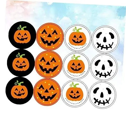 Produktbild: COHEALI 240 Stück Halloween-kürbis-aufkleber Aus Pvc Für Jungen Und Projekte Scrapbooking-dekorationen