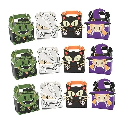 Produktbild: COHEALI 24Er Karton Halloween-Keksbox Snack-Kartons Geschenktüte zur Hochzeit halloween snacks halloween naschen Süßigkeitenbehälter für Halloween Süßigkeitenschachteln für Halloween