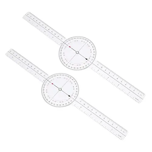 Produktbild: COHEALI Goniometer Winkelmesser Lineal Kunststoff 20 3 Cm Rechtwinkliges Maß für Jungen und Mädchen Die Mathematik Lernen