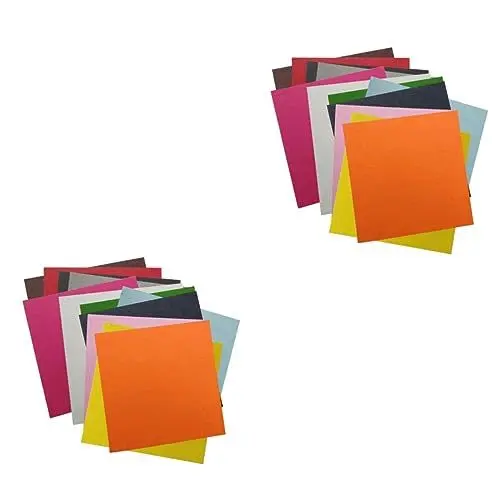 Produktbild: COHEALI 2 Sätze Buntes DIY Filztuch DIY Filzstoff Farbige Aufkleber Filzstoff Nähen Selber Filzen Kinder Bastelset Basteln Für Kinder Filzscheiben Filzaufkleber Selber Machen 12 Stück * 2