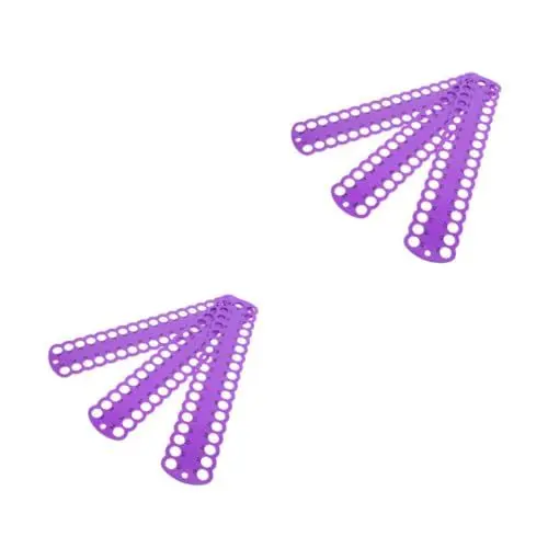 Produktbild: COHEALI 2 Sätze Kreuzstich-Werkzeug Nähgarn-Organizer-Halter Aus Kunststoff DIY-kreuzstich-Organizer Stickgarnhalter Fadentropfen-zahnseide-Organizer Fadenhalter Plastik Violet 3 Stück * 2