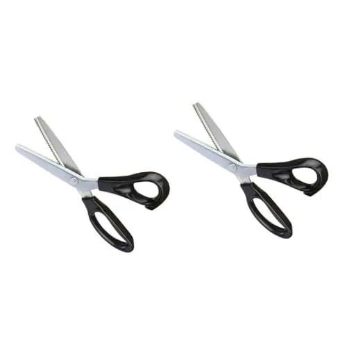 Produktbild: COHEALI 2 Stk Schneiderschere Zackenschere Black