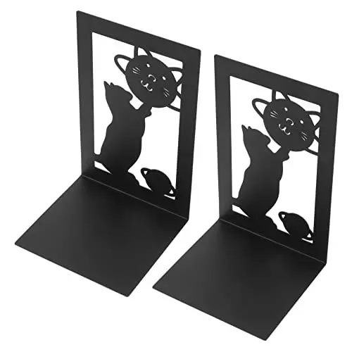 Produktbild: COHEALI 2 Stück Buchstützen Aus Metall Buchstützen Buchstützen Für Regale Buch Organizer