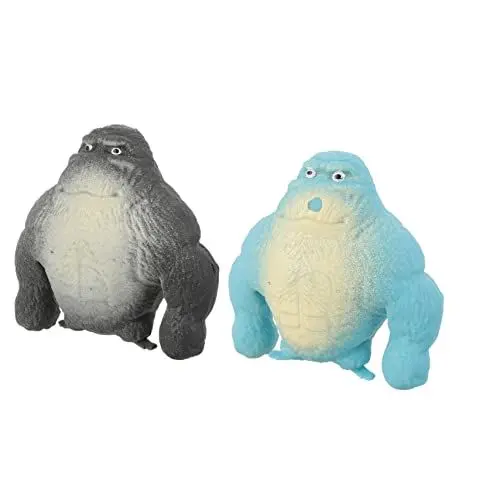 Produktbild: COHEALI 2st Spielzeug Zum Stressabbau Gorilla Jungle Animal Squeeze Stress Gorilla Toy Dschungeltierfiguren Waldtierfiguren Animal Stress Toys Tiere Quetschen Kind Elastisch Zubehör Kies