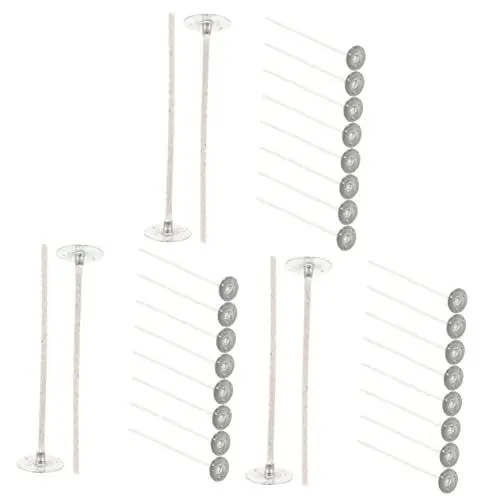 Produktbild: COHEALI 30 STK Dekorativer Wachskern DIY Kerzendochte für die Kerzenherstellung rauchlose Kerzendochte Candle Wick Candle Jars Dochte für Duftkerzen selber Machen Kerzendocht aus Baumwolle