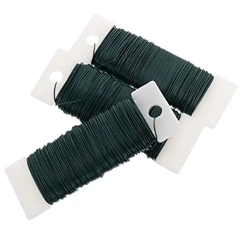 Produktbild: COHEALI 3St Blumenstange aus Draht Bindedraht grün Kabelbinder für Elektrokabel Blumenwickeldraht bastelmaterial bastel Materialien DIY Basteldraht Eisendraht für den Garten Green