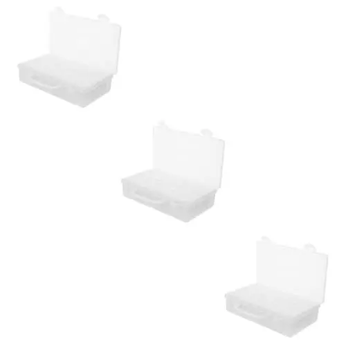 Produktbild: COHEALI 3St für Saatgut aufbewahrungsdose Storage Boxes Mehrgitter perlen Tragetasche schmuckkästchen Multifunktions-Organizer für Perlen Perlenhalter pp Transparent