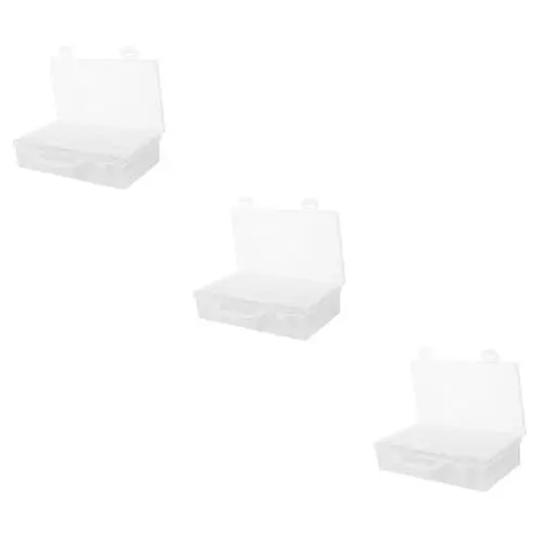 Produktbild: COHEALI 3St für Saatgut aufbewahrungsdose Storage Boxes Perlenschmuck Perlenkoffer kleiderboxen aufbewahrung aufbewahrungskorb Perlen-Knopf-Etui Perlenetui mit Deckel p.s