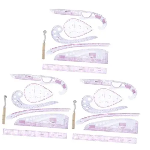 Produktbild: COHEALI 3 Sätze À 7 Stück Kleiderlineal Maßlineal nähen Sticklineal Multitools schneidermaßband Schneiderlinealer Satz multifunktionswerkzeug Lineale nähen maßgeschneiderte Nählineale