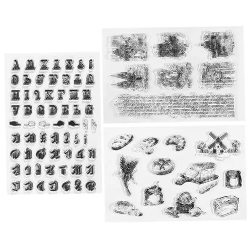 Produktbild: COHEALI 3 Stk Transparenter Stempel Herstellung Papercraft-stempel Prägestempel Klarer Haftstempel Klare Briefmarken Misti-stanzwerkzeug Unterschrift Stempel Herzförmige Platte Pvc