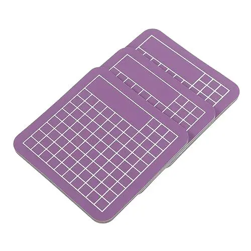 Produktbild: COHEALI 3st Gravurmatte Gravur Kunstmatte Bastelmatte Schneidepads Tischschutz Schneidematten Unterlage Schneidematten Für Gravurkunst Doppelseitiges Papierschneidebrett Violett Pvc