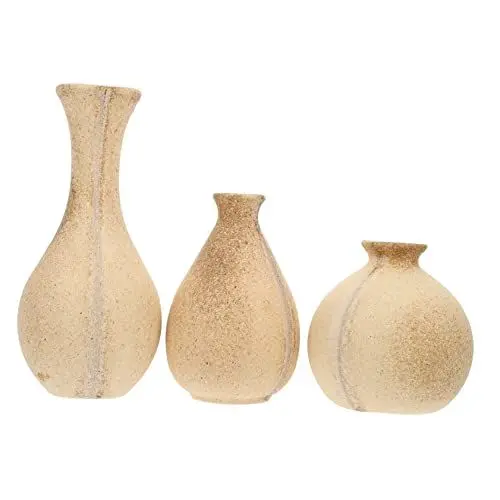 Produktbild: COHEALI 3st Holzvase Haushaltsprodukte Tischdekoration Für Die Hochzeit Behälter Für Spielzeug Pflanzvase Aus Holz Knospenvase Aus Holz Tischvase Eltern-Kind Hölzern Natürlich Mango