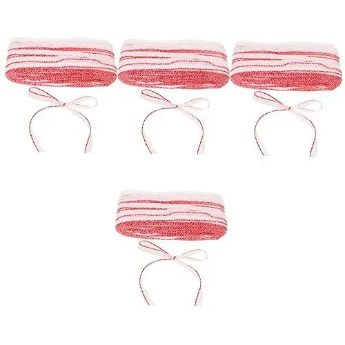 Produktbild: COHEALI 4 Buchband-DIY-Kits Buchbindebänder Bindemaschinen Buchbindebänder DIY-Zubehör Bindegürtel Album-Bindegürtel Büchermaterialien Polyester Rote Buchbinde-Kits